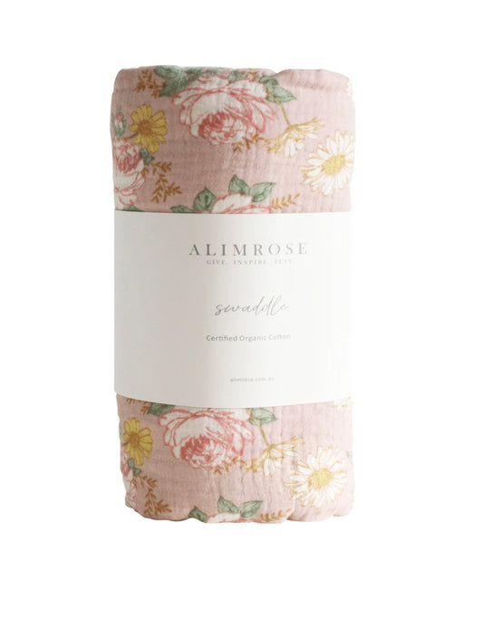 Alimrose Muslin Swaddle English Garden