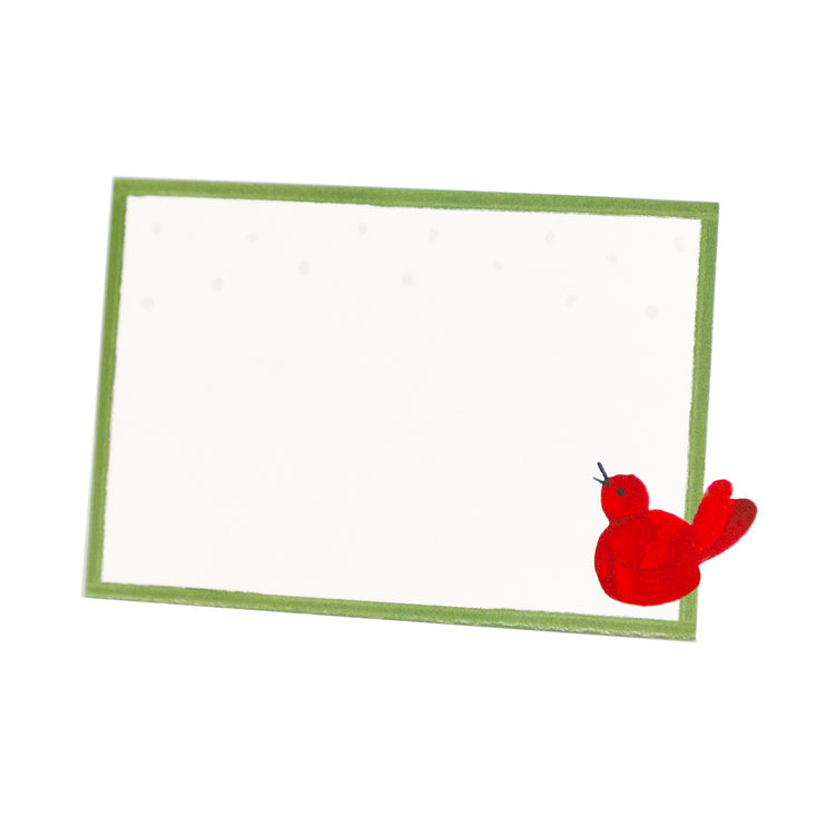 Hester and Cook Red Bird Place Card