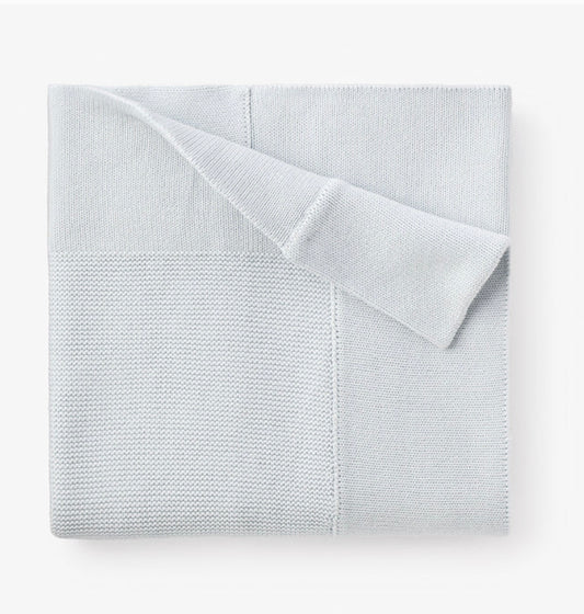 Elegant Baby Pale Blue Sofia & Finn Knit Blanket