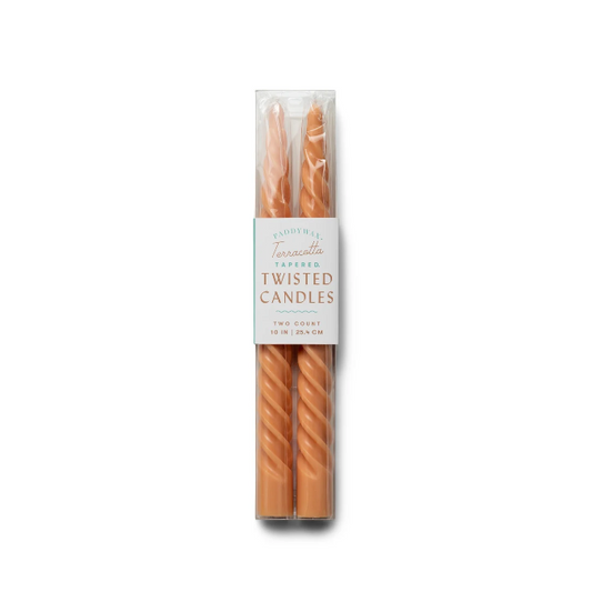 Paddywax Twisted Tapers Terracotta