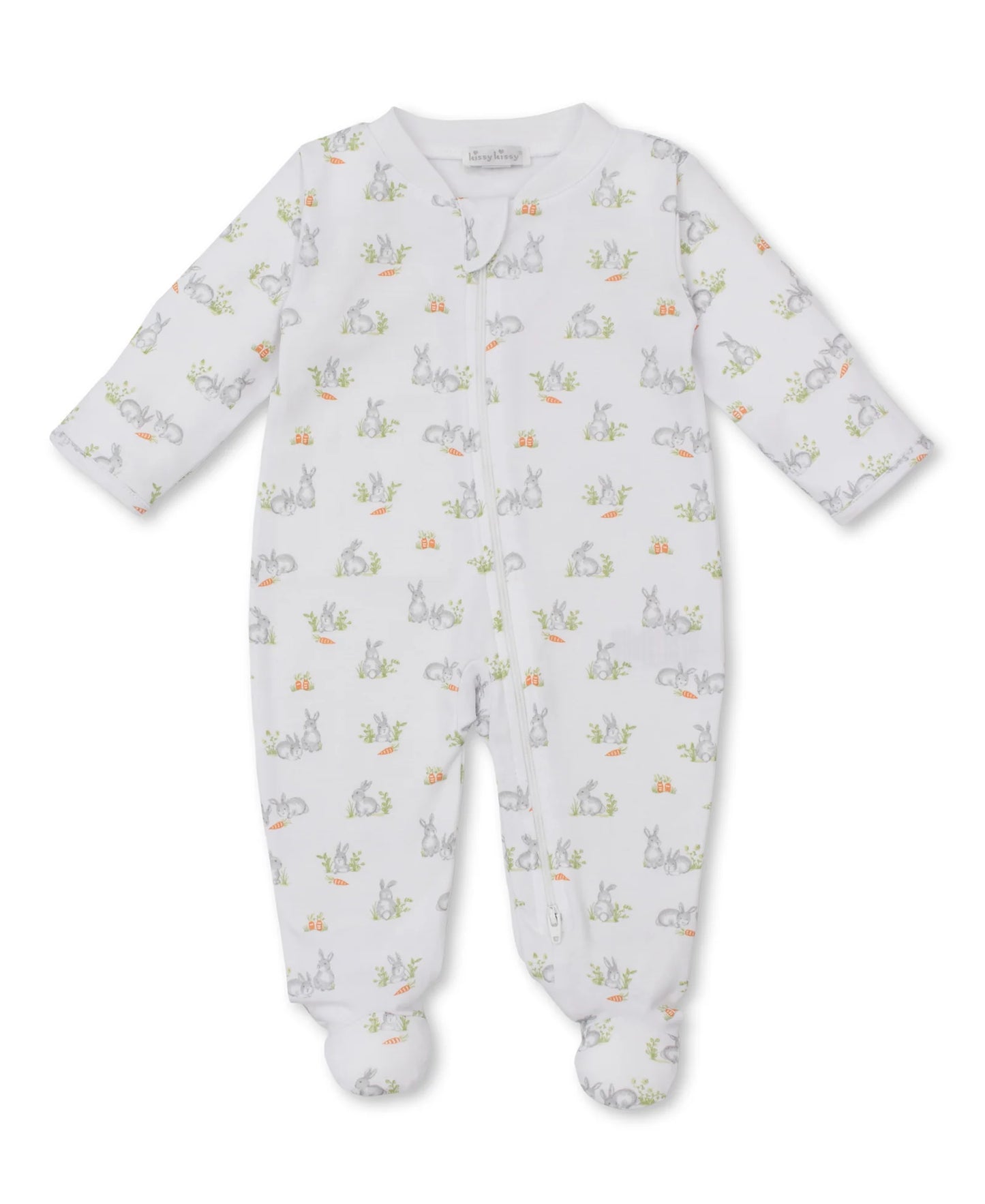 Kissy Kissy Baby Bunny Patch Footie 3-6m
