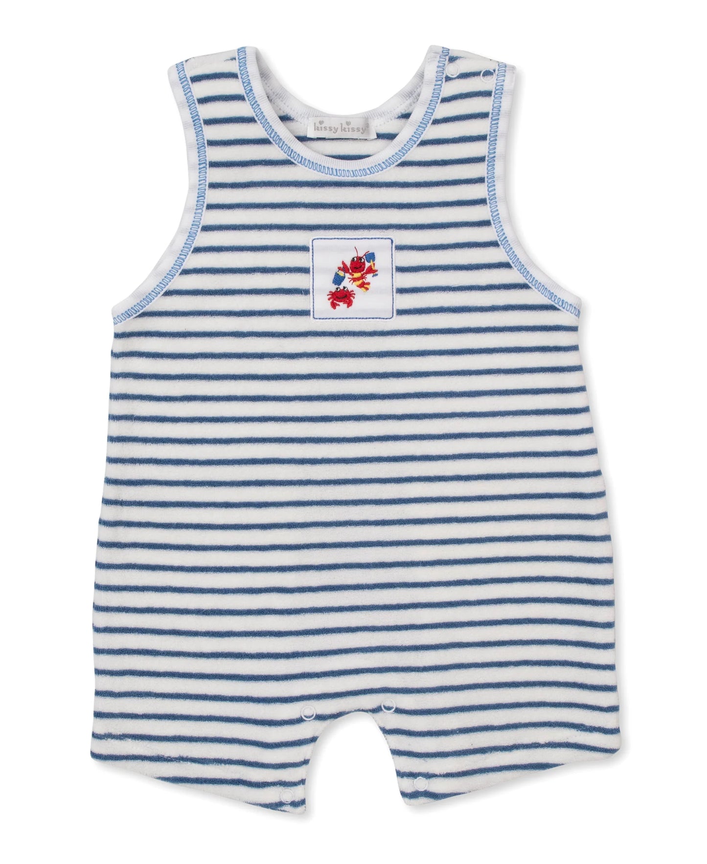 Kissy Kissy Lobsters Sandy Smiles Terry Sleeveless Playsuit 3-6m