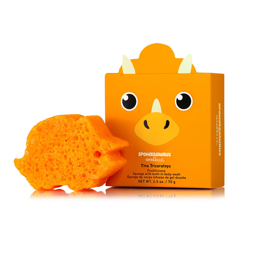 Spongelle Tina Triceratops Sponge Animals