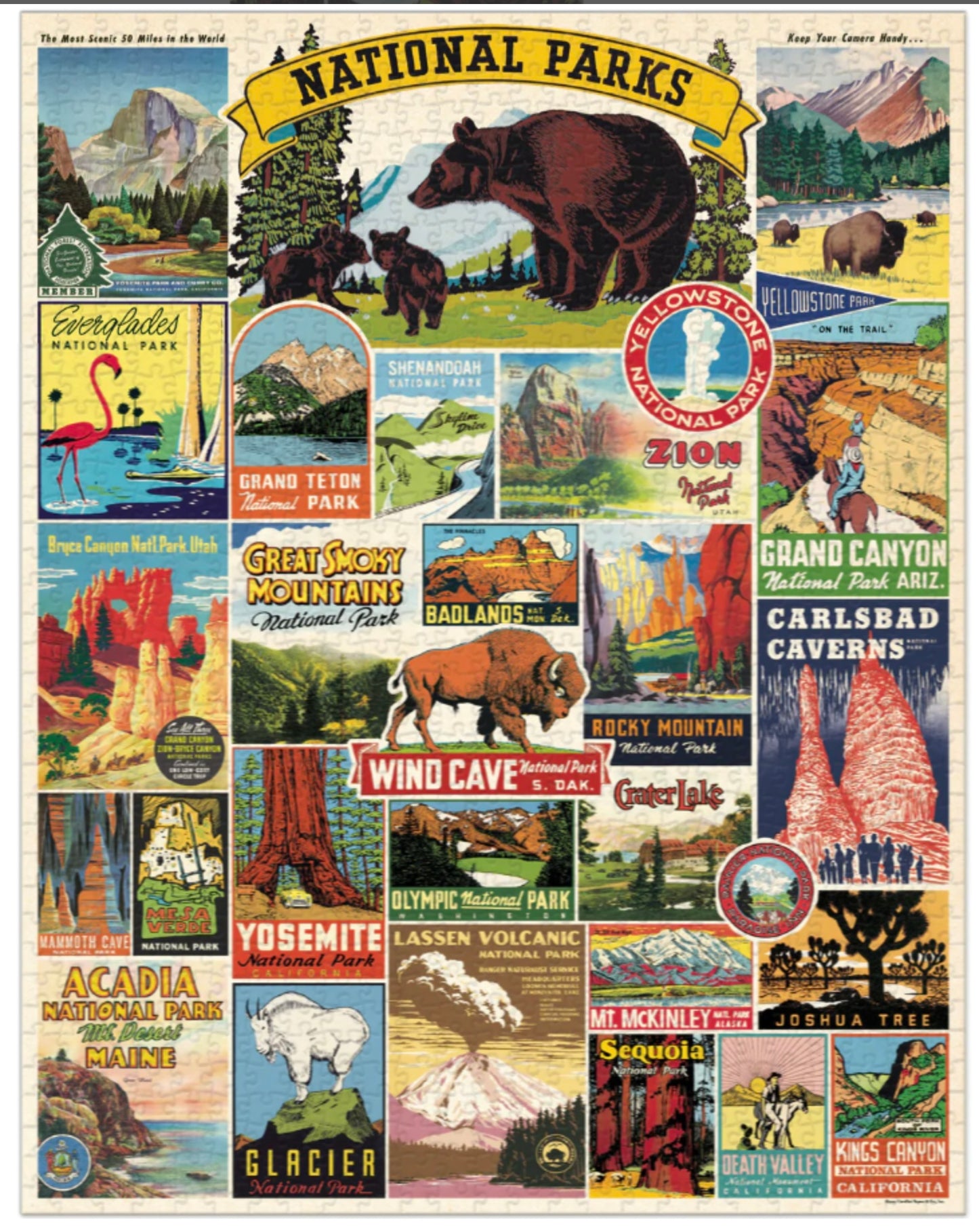 Puzzle National Parks 1000 Piece