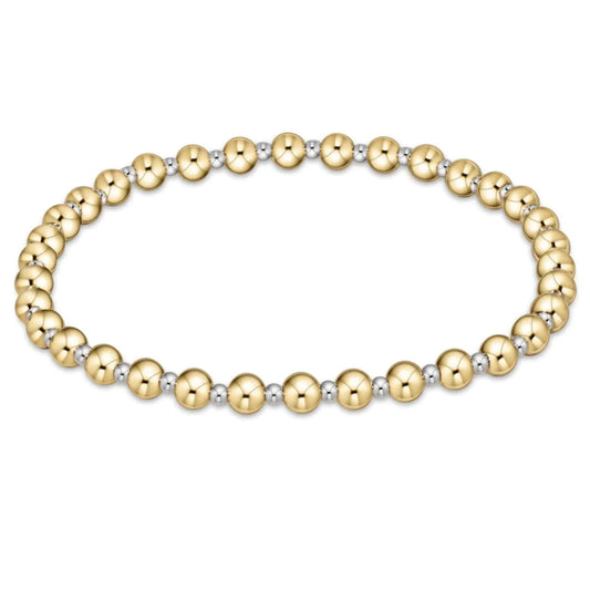eNewton Classic Grateful Mixed Metal Bracelet 4mm