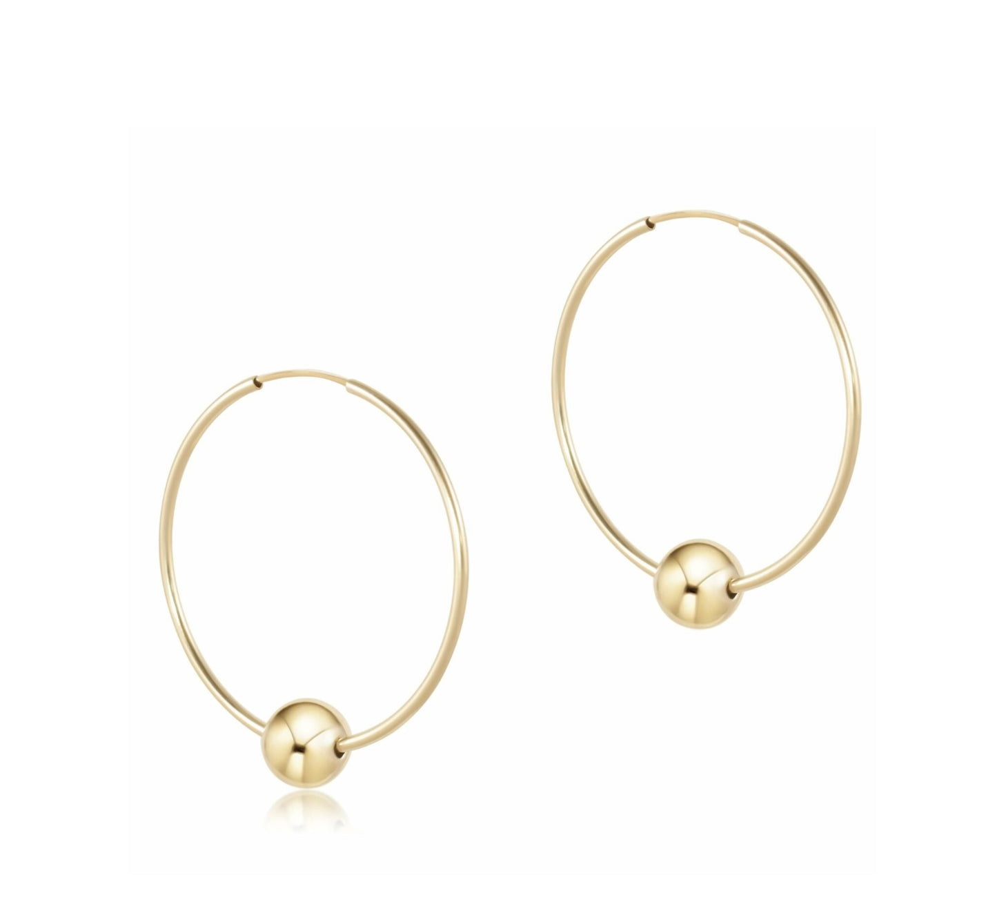 eNewton Earrings Hoop Endless Gold