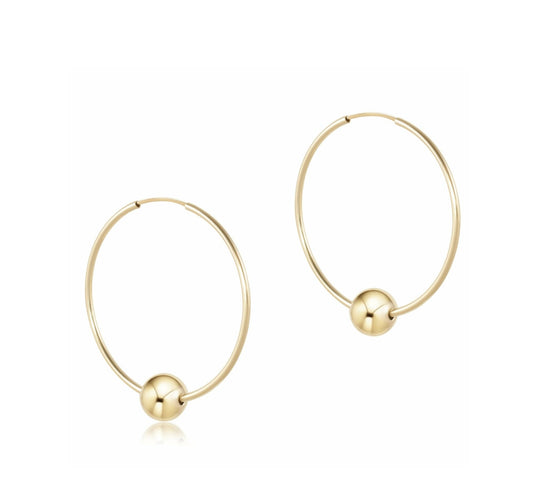 eNewton Earrings Hoop Endless Gold