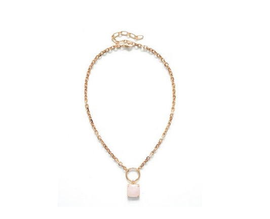 Meghan Browne Necklace Pink Quartz