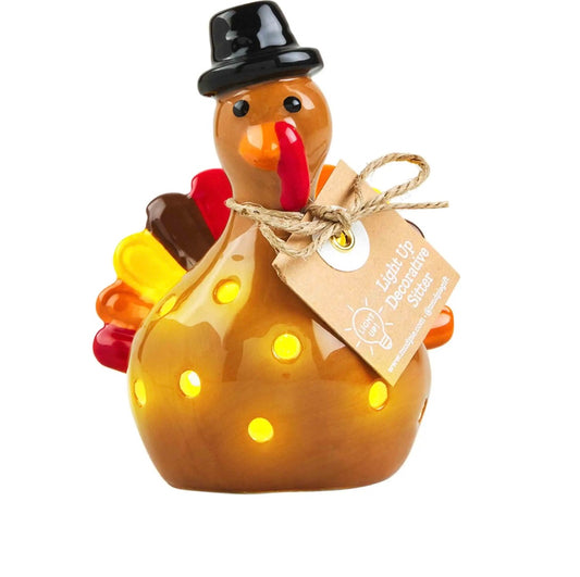 Mudpie Light-Up Turkey Sitter