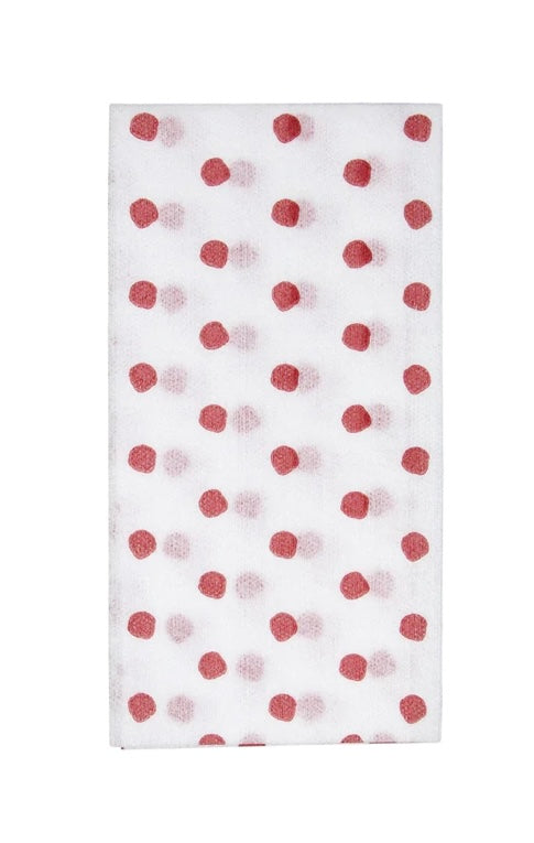 Vietri Papersoft Guest Towel Red Dot (20)