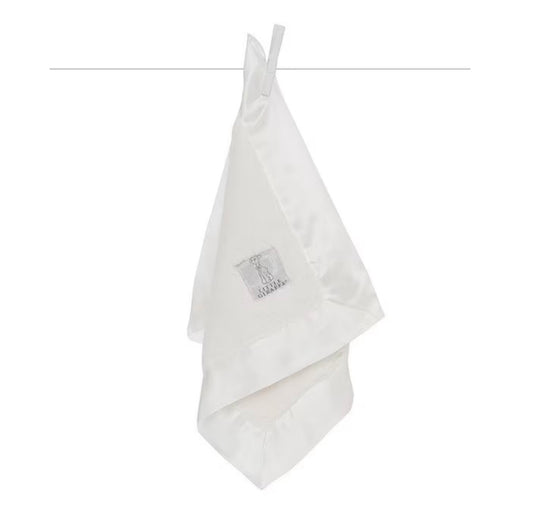 Little Giraffe Chenille Blanky White
