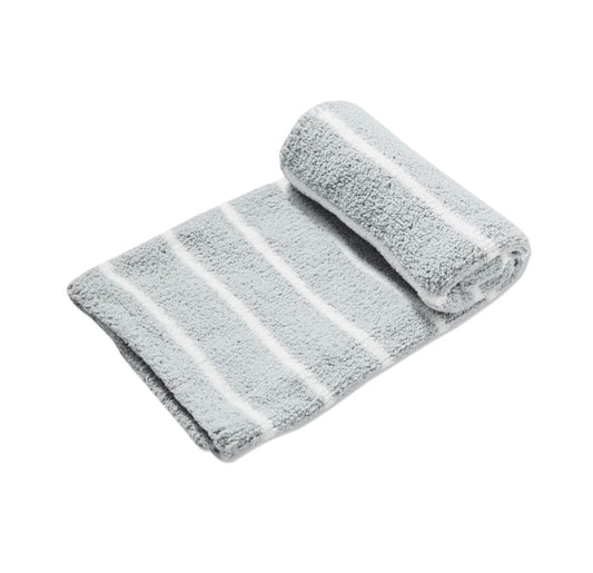 Angel Dear Chenille Blanket Grey and Ivory