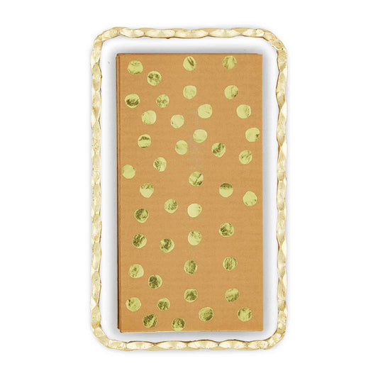 Gold Dot Guest Towel Caddy Set