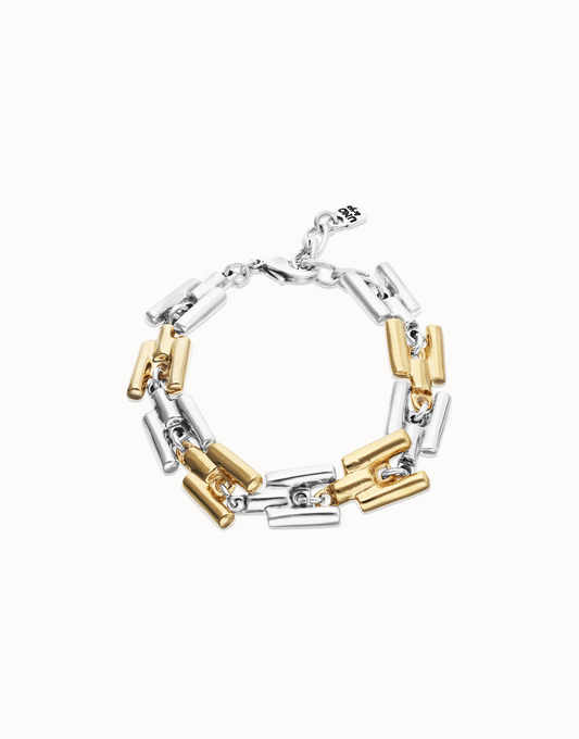UNO de50 Roots Gold & Silver Bracelet
