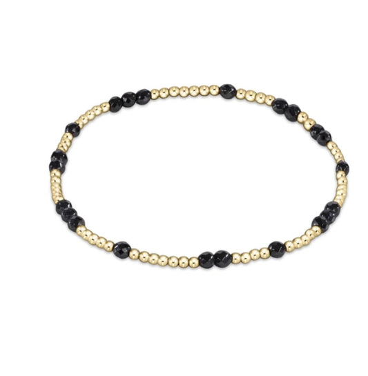 eNewton Hope Unwritten Bracelet Faceted Hematite