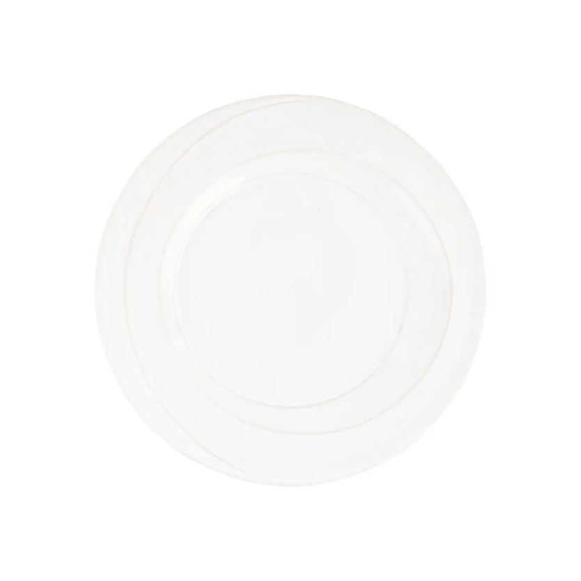 vietri white luna salad plate