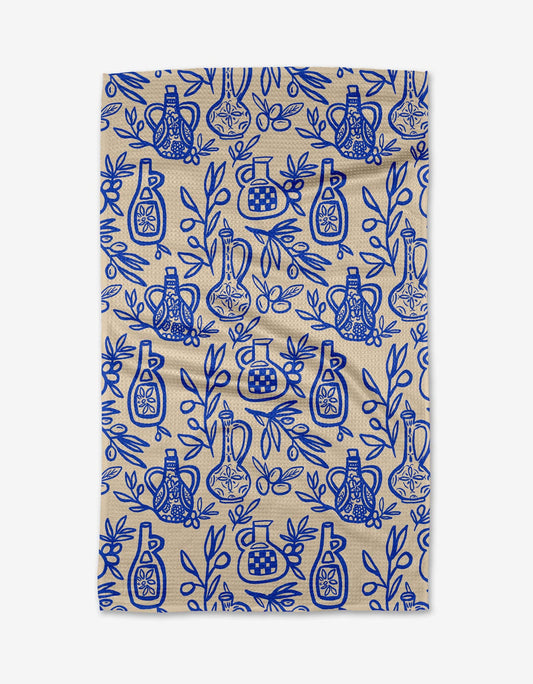 Geometry Mediterranean Pour Tea Towel