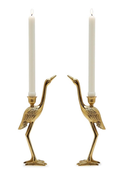 Crane Candle Holder
