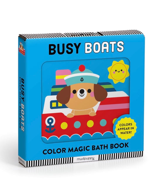 Busy Boats Color Magic Book