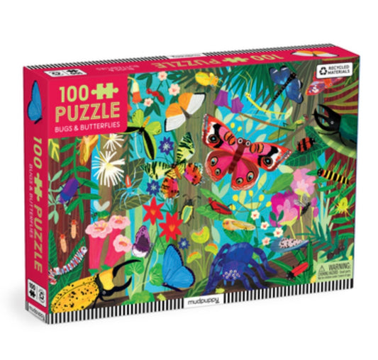 Bugs & Butterflies 100 Piece Puzzle