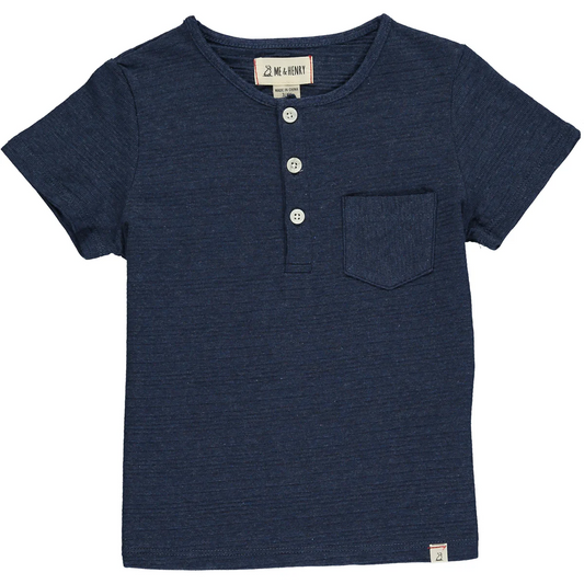 Me and Henry Dodger Navy Henley 2-3T