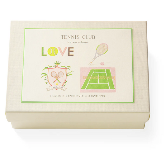 Karen Adams Tennis Club Note Card Box