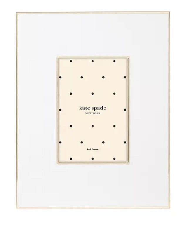 Lenox Kate Spade Make It Pop 4x6 cream Frame