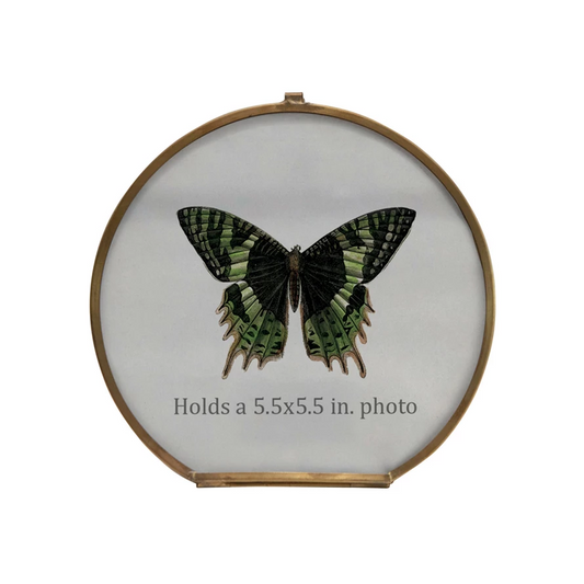 DF3814 Brass/Glass Photo Frame