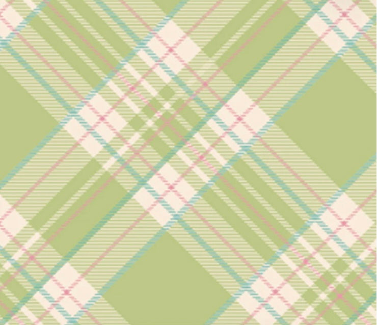 Bright Green Plaid Cocktail Napkins
