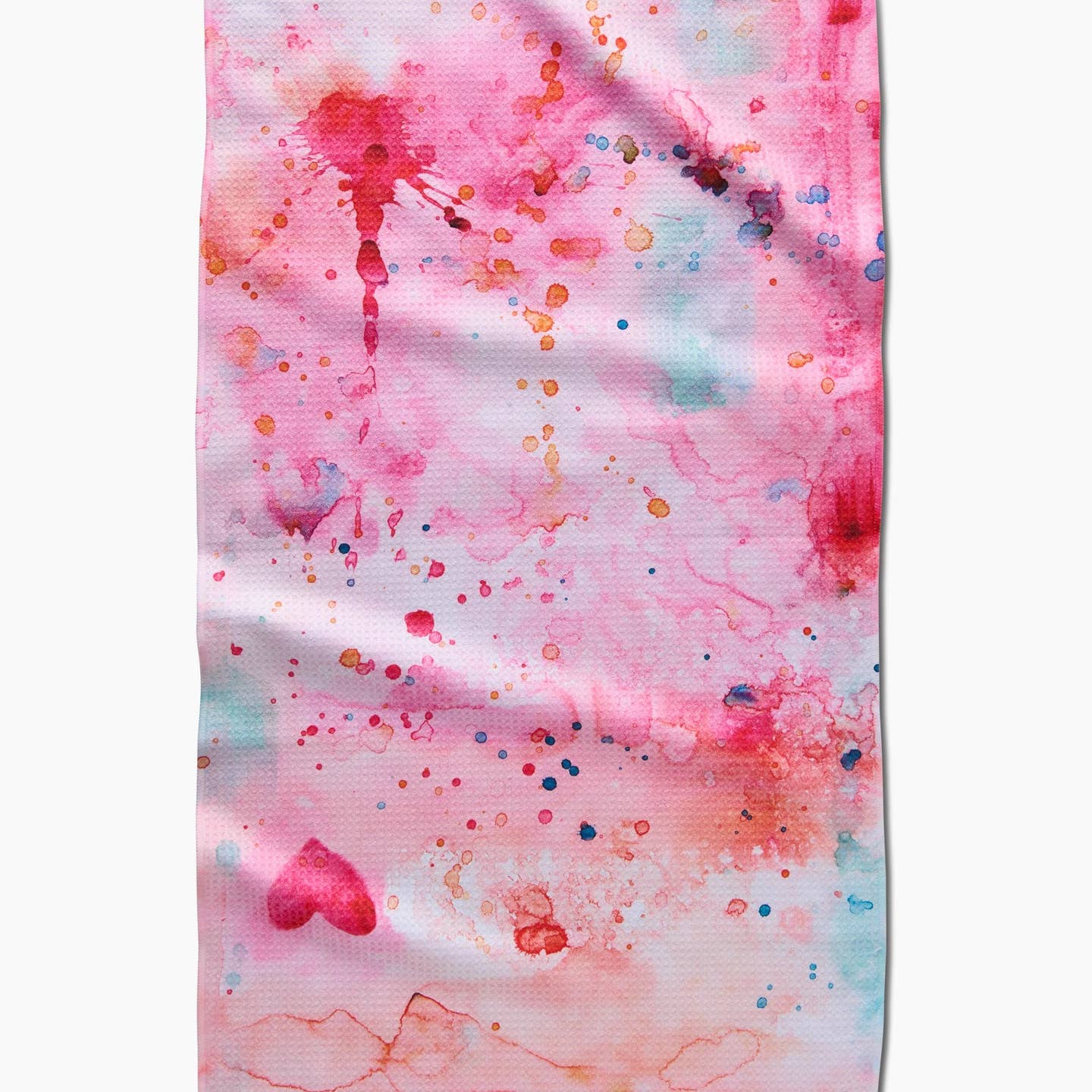 Geometry Splash of Love Tea Towel