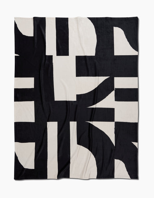 Geometry Lined Square Butter Blanket