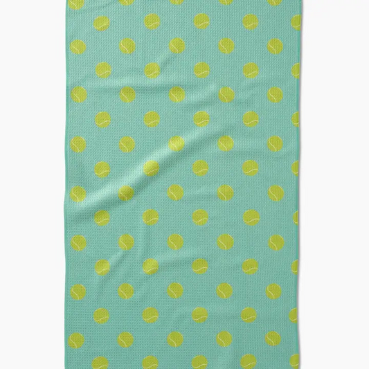 Geometry Tennis Ball Kitchen Tea Towel