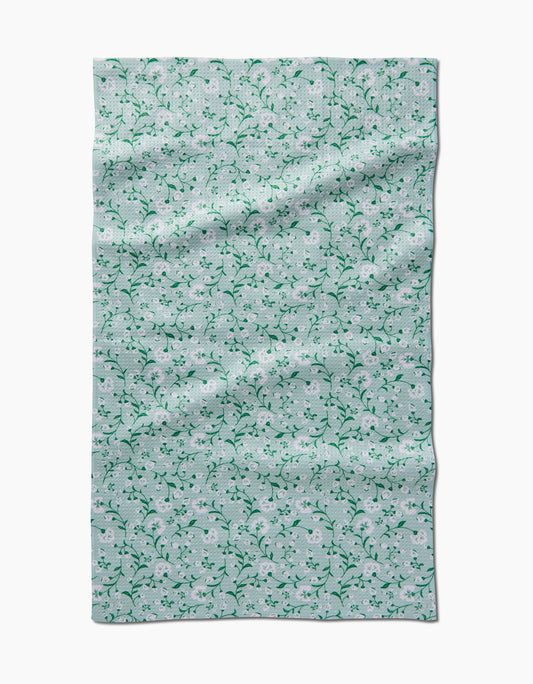 Geometry Plumbago Bloom Tea Towel