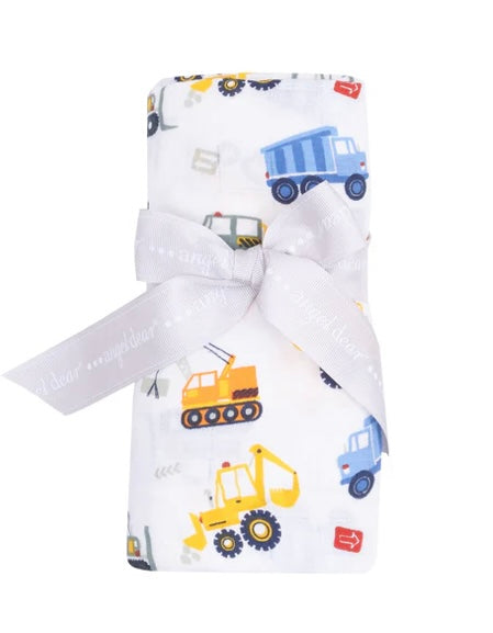 Angel Dear Cool Construction Swaddle Blanket