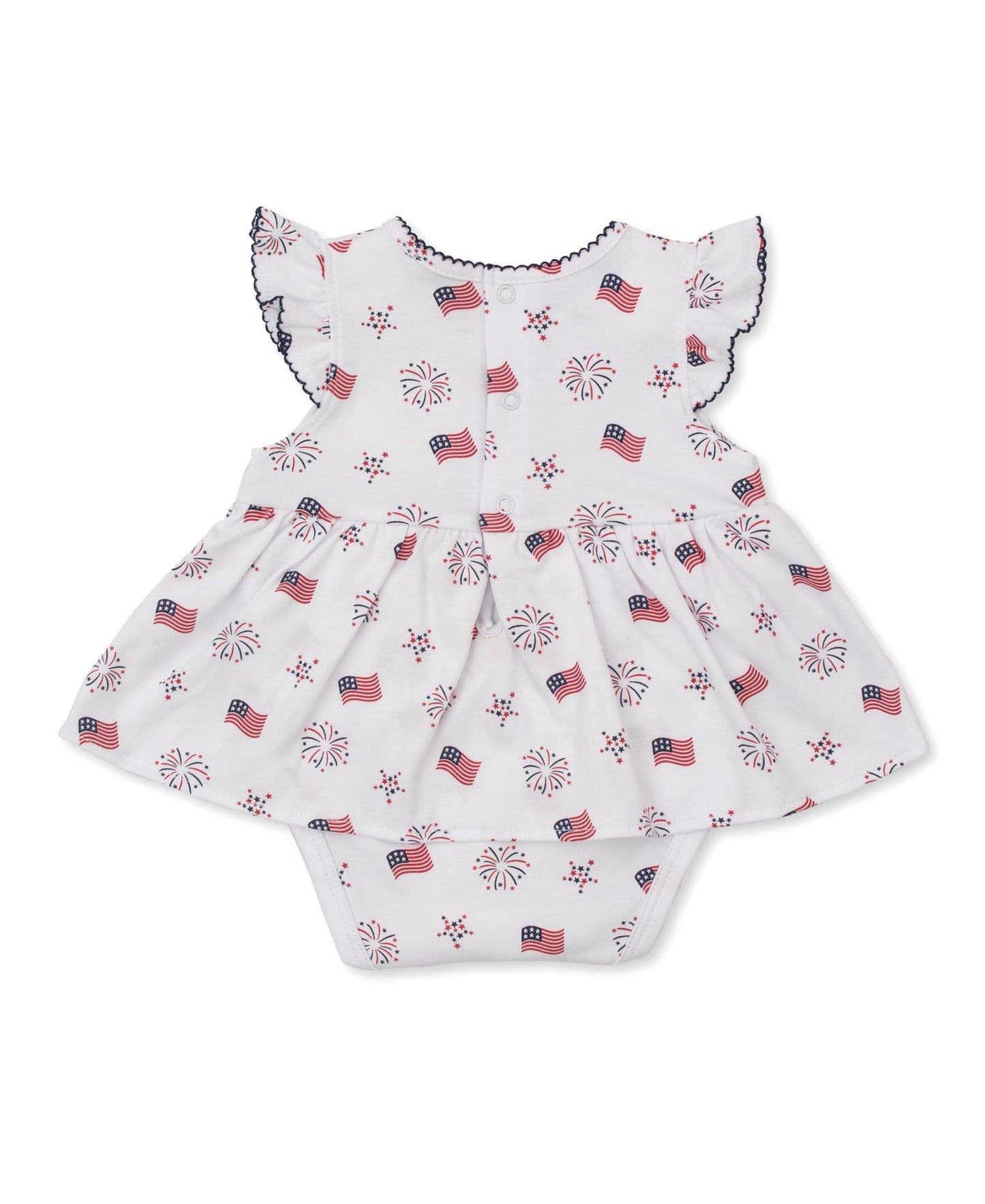 Kissy Kissy Bold Stripes & Bright Stars Bodysuit Dress 3-6m