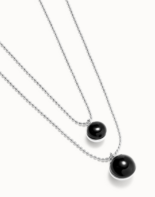 UNO de50 Ser Fascinante Silver Gray Necklace
