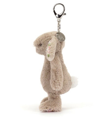 Plush bunny keychain with a Jellycat tag 