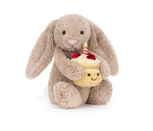 Jellycat Bashful Beige Birthday Bunny
