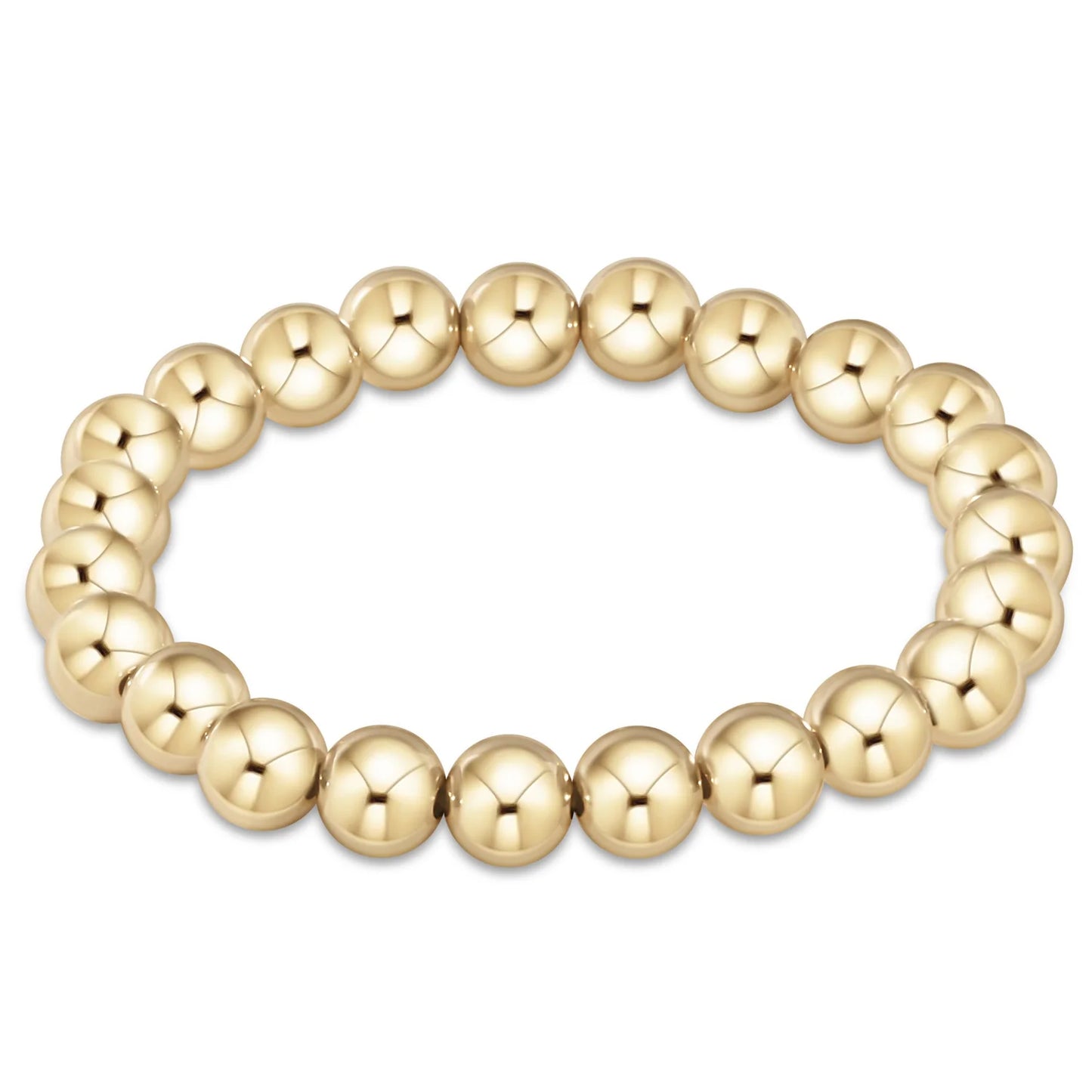 eNewton Classic Gold 8mm Bead Bracelet