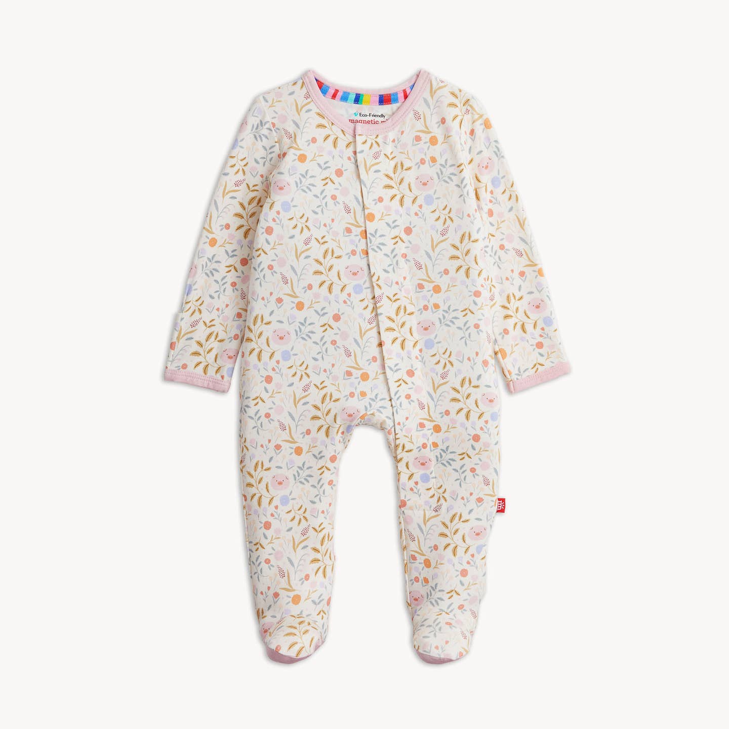 Cream modal sleeper featuring little pigs