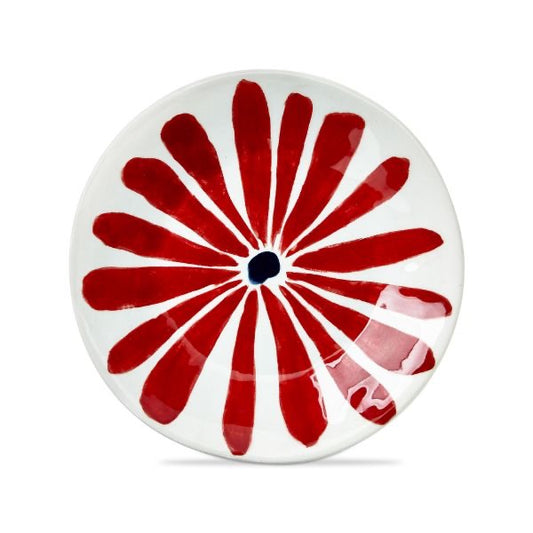 Appetizer Plate Very Groovy Red