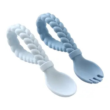 Itzy Ritzy Sweetie Spoon & Fork Set - Blue