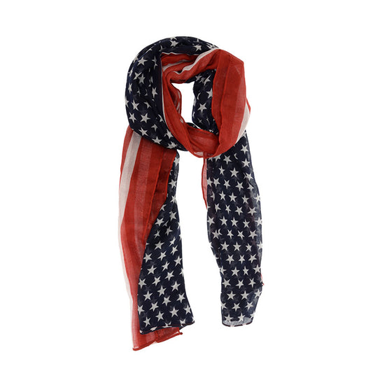 Joy Susan Multi Stars and Stripes Scarf