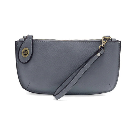 Joy Susan Mini Crossbody Wristlet Clutch Blue Grey