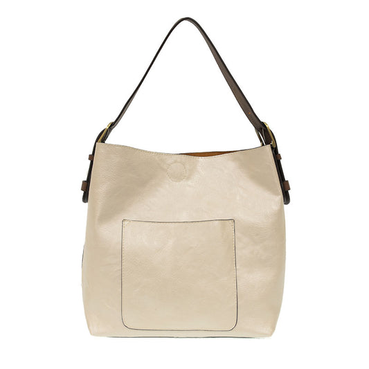 Joy Susan Classic Hobo Handbag Metallic Pearl