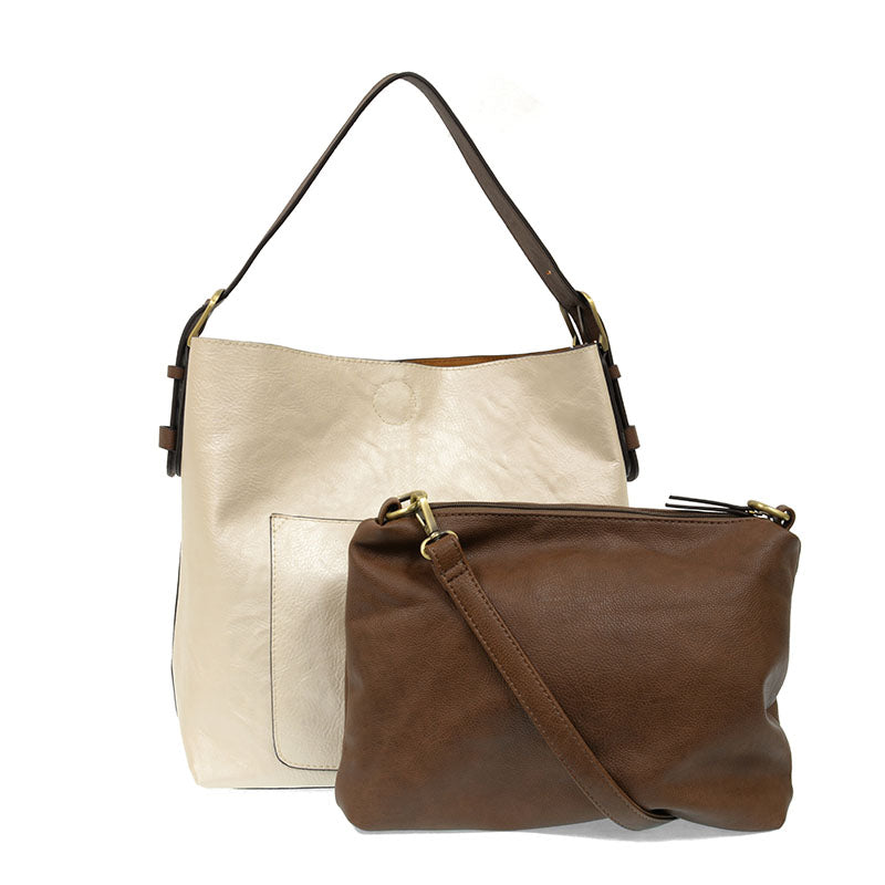 Joy Susan Classic Hobo Handbag Metallic Pearl