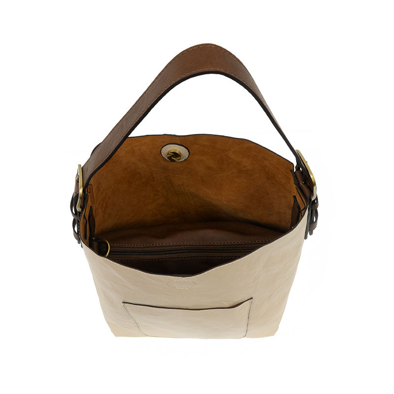 Joy Susan Classic Hobo Handbag Metallic Pearl