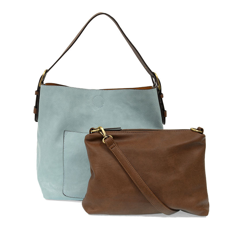Joy Susan Classic Hobo Handbag Blue Sugar