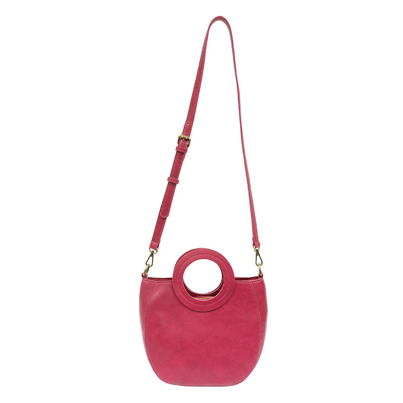 Joy Susan Coco Circle Handle Handbag Fushia