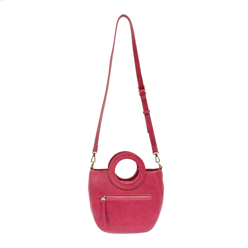 Joy Susan Coco Circle Handle Handbag Fushia